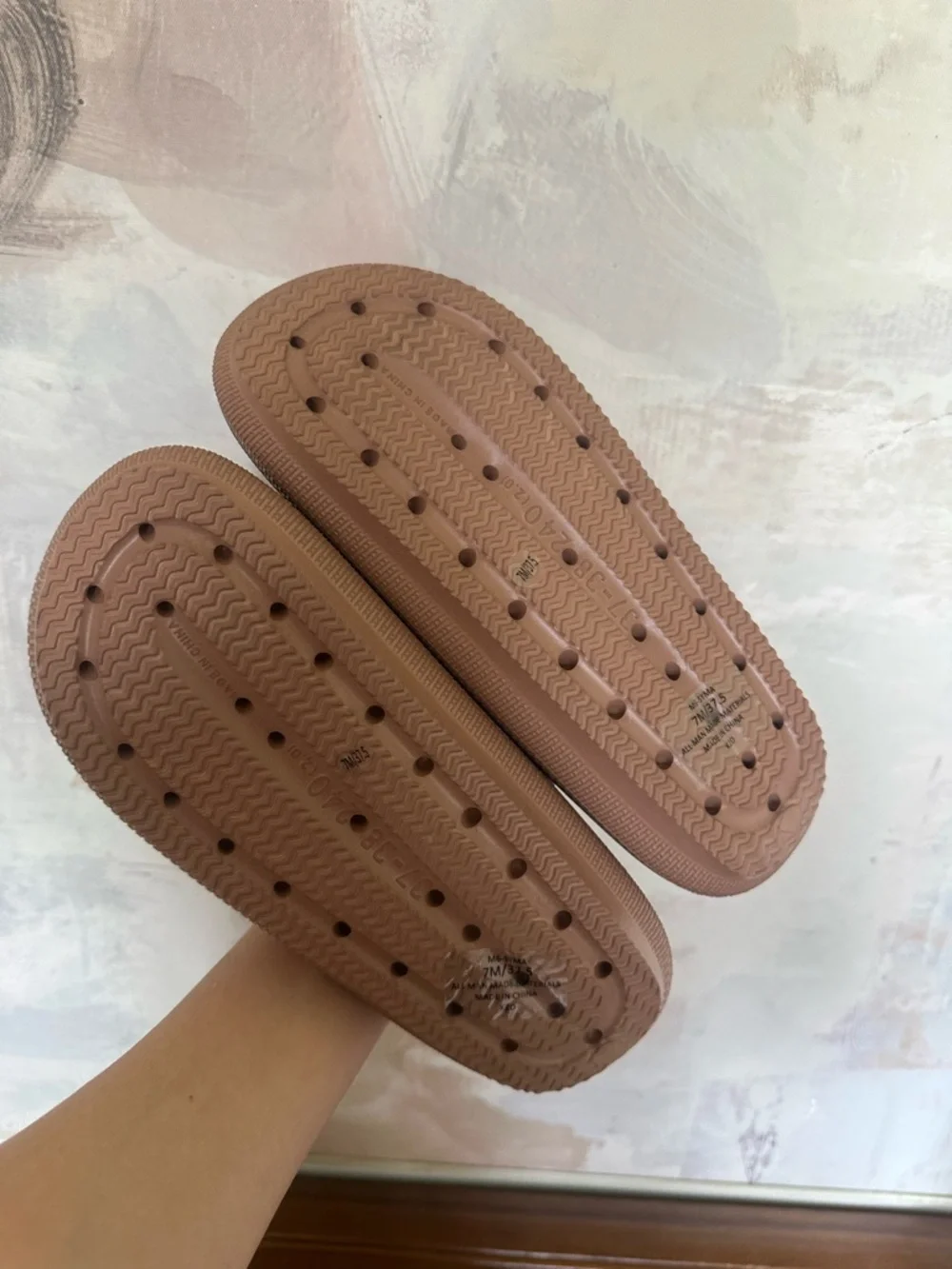 MIX No. 6 Syma Cloud Slide Sandals Cafe‎ Brown Size 7 NWT